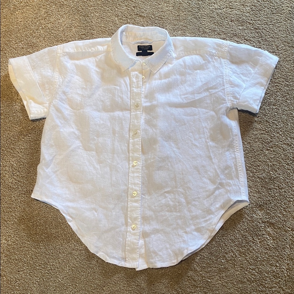 J Crew Capitaine Baird McNutt Irish Linen Relaxed Shirt White XXS - Picture 3 of 10